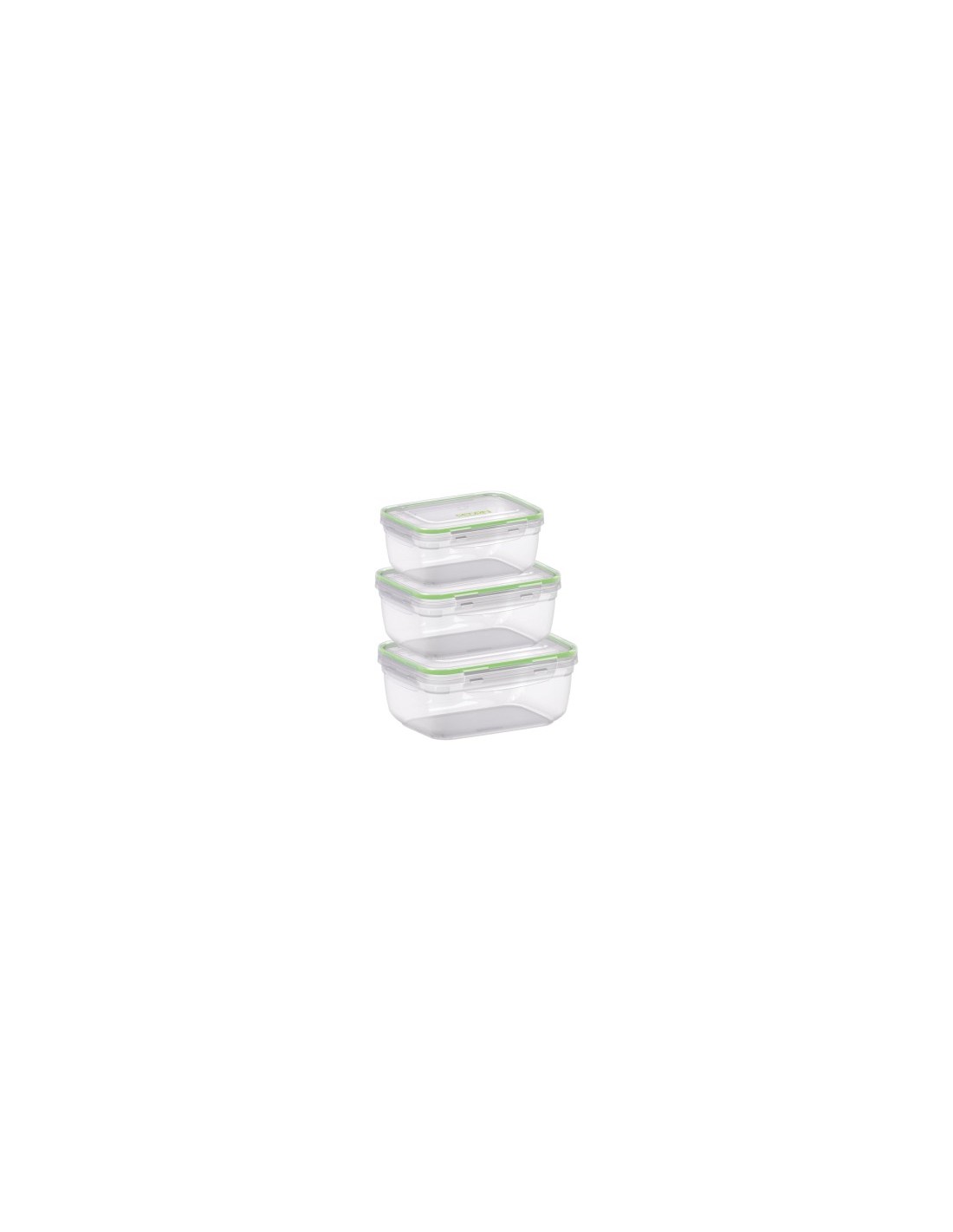Set 3 Contenitori Rettangolari Pedrini 400/800/1400ML
