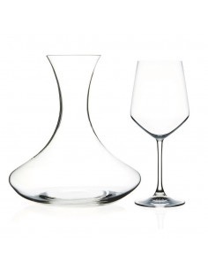 UNIVERSUM SET 7 PZ DECANTER E CALICI 73260 RCR TRENDS su TreG Ingrosso