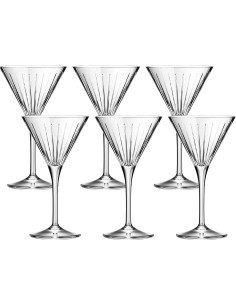 Set 6 Calici Martini 21cl RCR Timeless – Cristallo Luxion