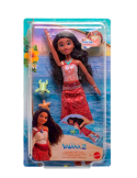 OCEANIA 2, TAUTAI VAIANA NUOTATRICE, BAMBOLA CON GAMBE MOBILI, CORPETTO CAMBIA COLORE, 2 ACCESSORI, MATTEL JFF09, +3 ANNI