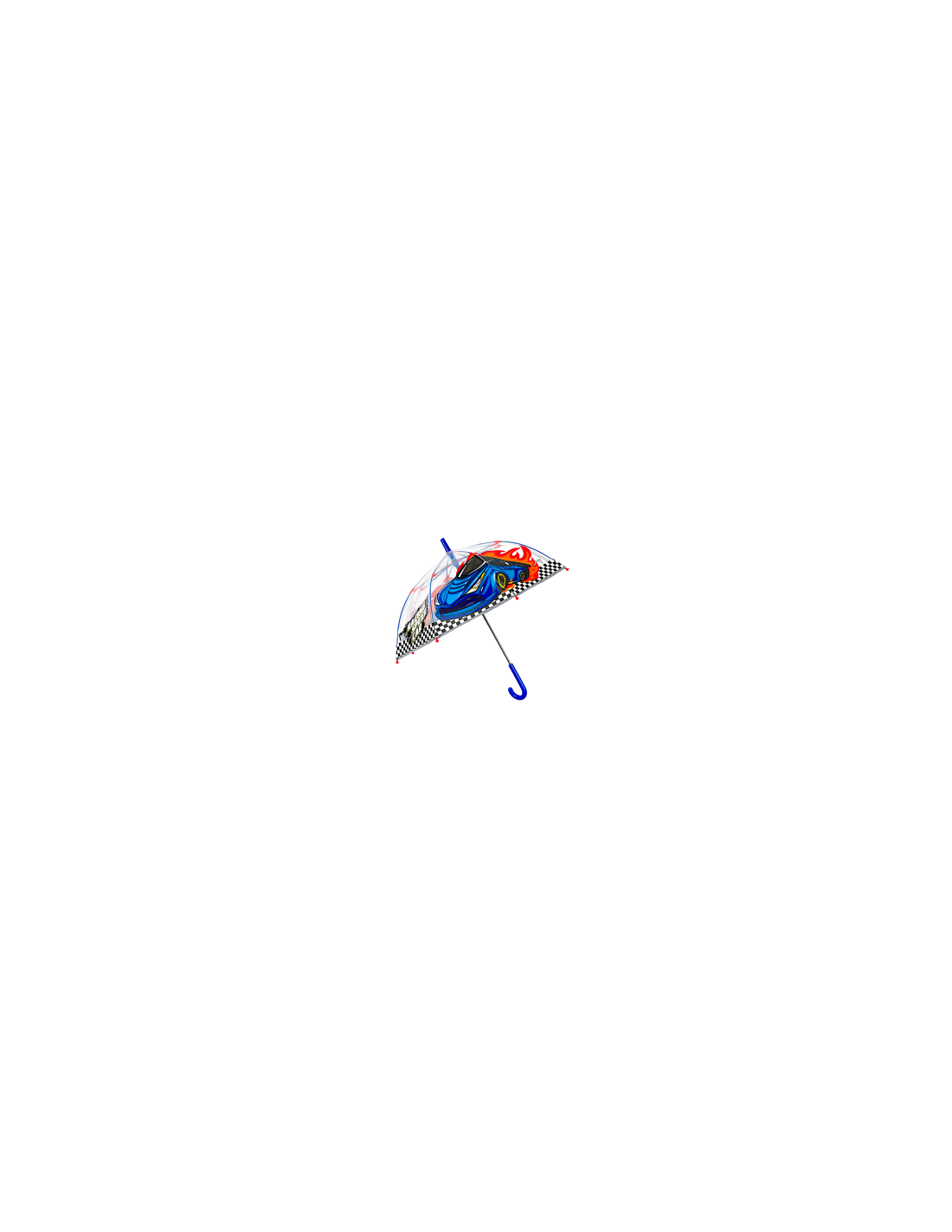 Ombrello Bambino Manuale 45 cm, 8 Stecche, Perletti Poe Racing