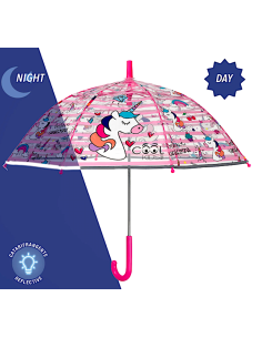 Ombrello Manuale 45 cm, Cupola Poe Unicorno, Bambino