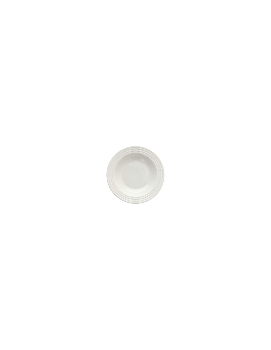 Tognana Rings, Servizio Piatti 6 Persone, 18 Pezzi, Porcellana Bianca, Piatti Piani 26cm, Fondi 22cm, Dessert 19cm