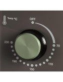Fornetto Elettrico, Forno Ventilato Verde Salvia, 60 Litri, Timer 60 Minuti, 1900W, Girarrosto, Antiaderente