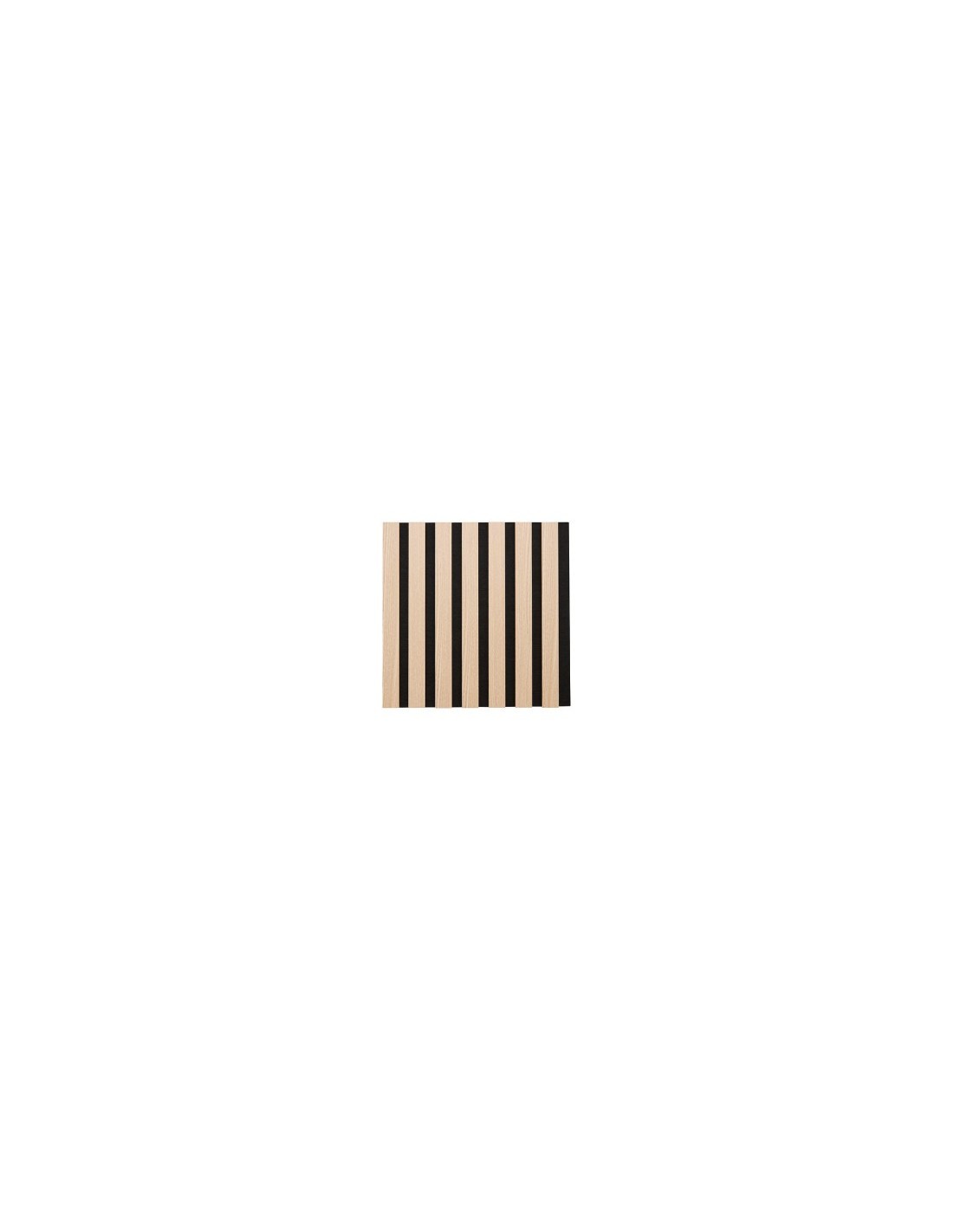 Set 3 pannelli decorativi, Colva, 30 x 30 cm, MDF, effetto legno chiaro, isolamento acustico