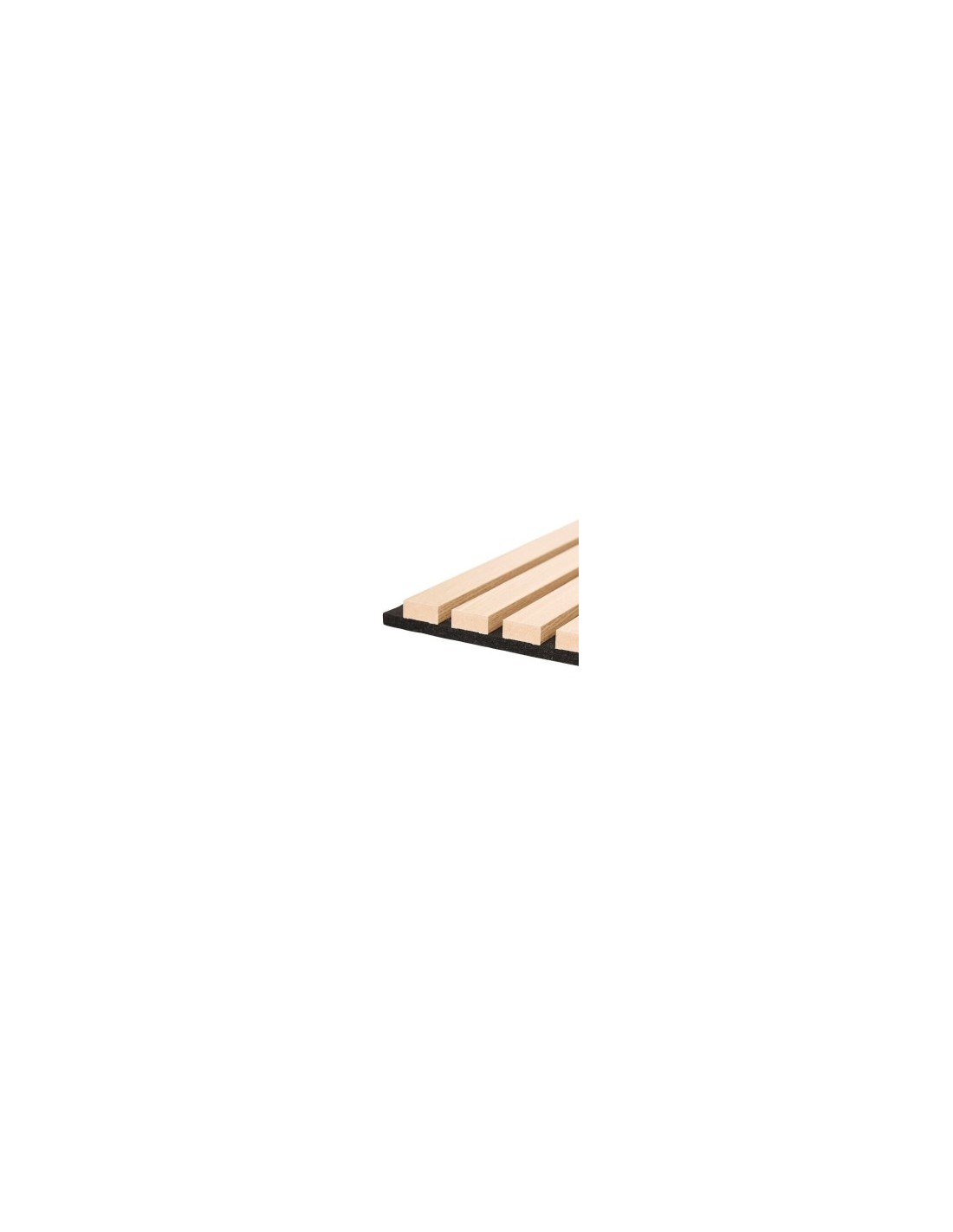 Set 3 pannelli decorativi, Colva grande, 30 x 30 cm, MDF, effetto legno chiaro, isolamento acustico, design a doghe