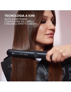 Bellissima Imetec Creativity Ion – Piastra Capelli Lisci o Mossi, Ionizzatore, Ceramica e Cheratina