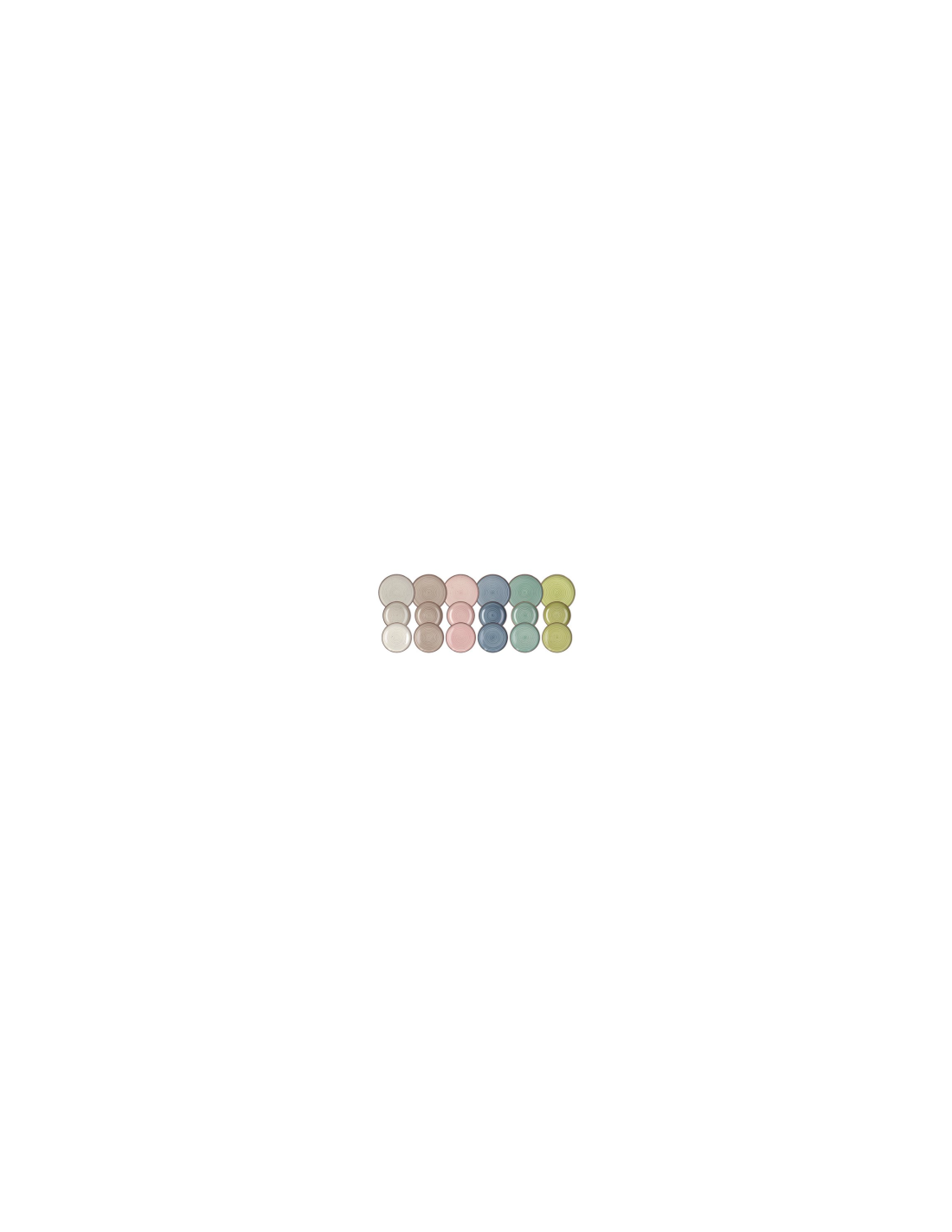 Servizio Piatti Tognana Urban Pastel 18 pezzi in Stoneware – Color Pastello