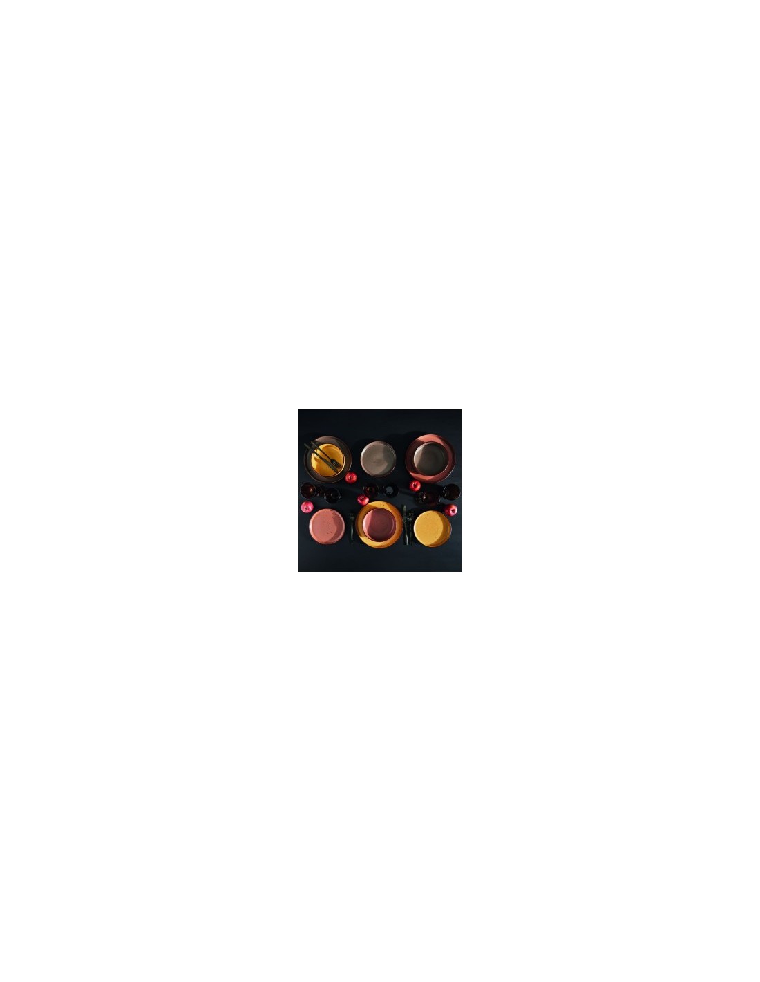 Tognana Bruges piatto piano 27 cm stoneware rosso mattone linea Urban