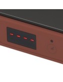 Tognana Iridea piastra elettrica ad induzione 200-2000W colore Rosso Mela