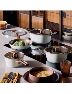 Coperchio in Vetro 24 cm Tognana Sintonia – Con Foro Vapore e Pomolo Soft Touch, Lavabile in Lavastoviglie