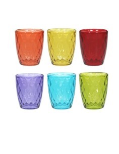 Set 6 bicchieri Tognana Jenny multicolore 320 ml