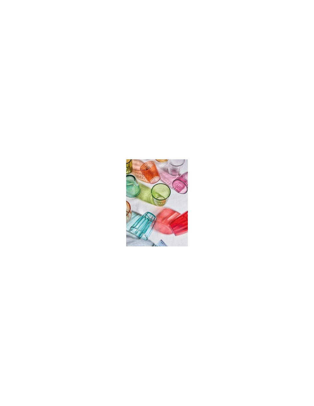 Set 6 Bicchieri Tognana Seoul 310 ml – Vetro Colorato Anti-UV, Ideale per la Tavola di Tutti i Giorni