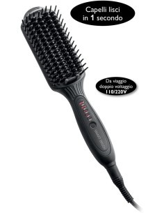 MACOM Sensation 228 Smart Brush Spazzola Riscaldante Lisciante in Ceramica Nero
