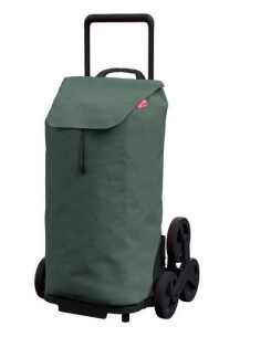 Gimi Tris Carrello Portaspesa Verde 52L – Saliscale con Sacca Antipioggia