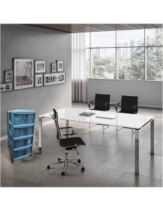 Tontarelli, cassettiera Bambù 4 cassetti, Delfin,38x39x78h cm, mobile salvaspazio, casa, ufficio