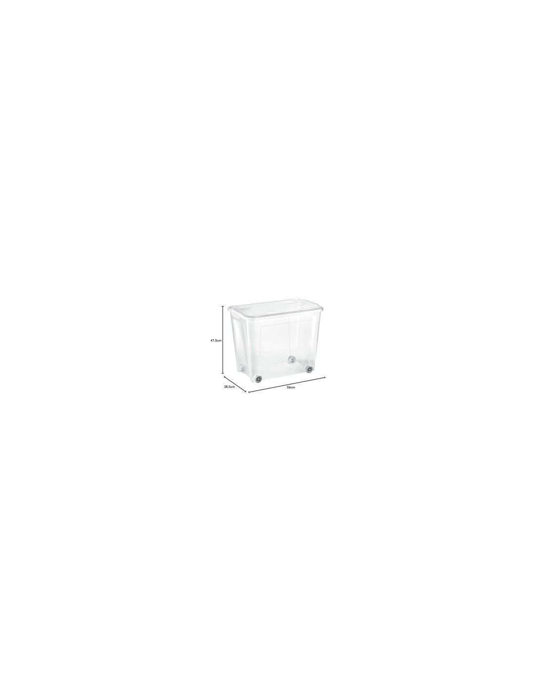 COMBI BOX SCATOLA CON COPERCHIO E RUOTE 67 LT su TreG Ingrosso