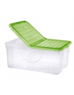 Contenitore Dodo 40L in Plastica con Coperchio Pieghevole colori assortiti