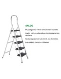 SGABELLO SALGO ALLUMINIO 5 GRADINI