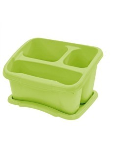 Scolaposate da Lavello con Vassoio Rettangolare Verde