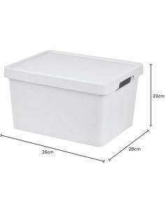 Tontarelli Scatola Portaoggetti Maya con Coperchio, 16,2 L, Colori assortiti