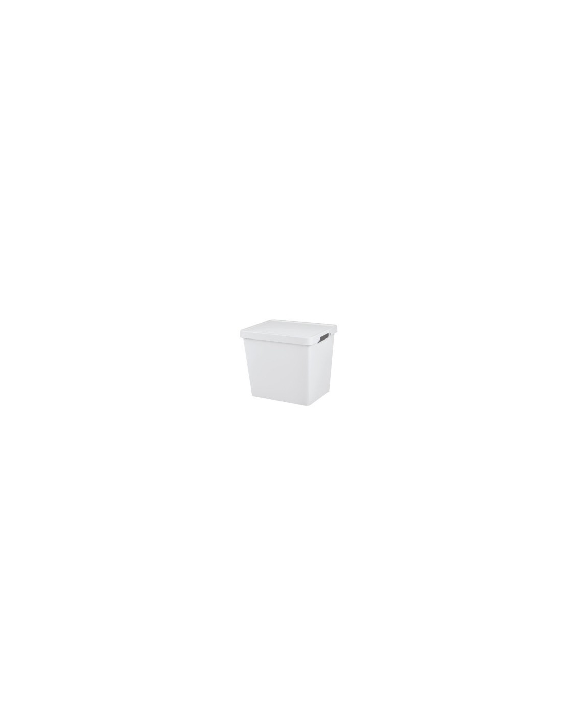 Tontarelli Scatola Portaoggetti Maya con Coperchio, 23,9 L, Bianco