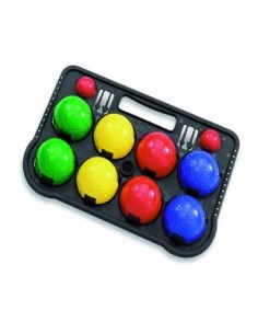 CONFEZIONE DA 8 BOCCE PLASTICA COLORATE su TreG Ingrosso