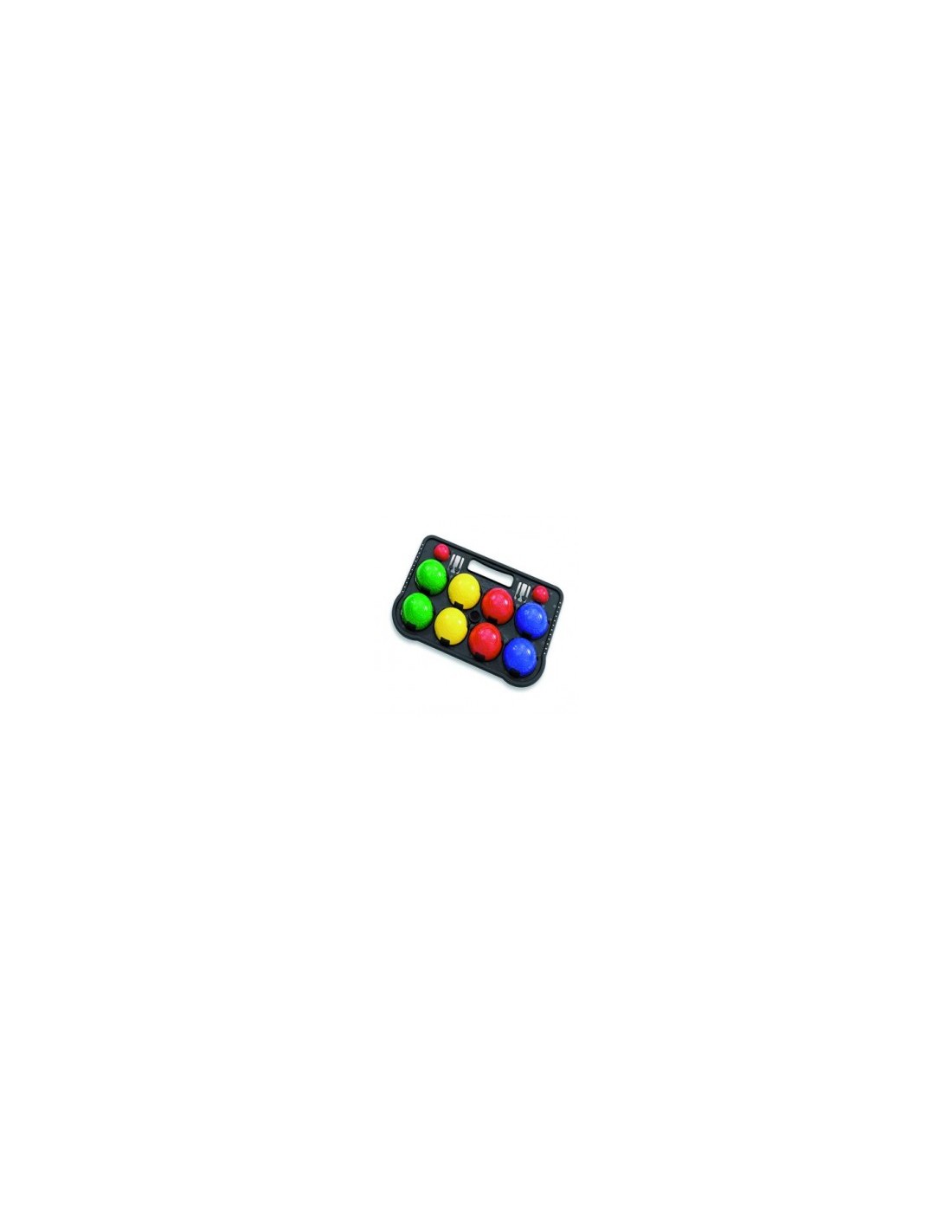 CONFEZIONE DA 8 BOCCE PLASTICA COLORATE su TreG Ingrosso