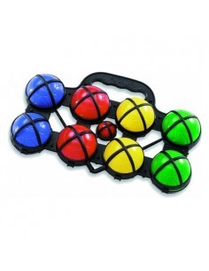 CONFEZIONE DA 8 BOCCE PLASTICA COLORATE D 8 CM su TreG Ingrosso