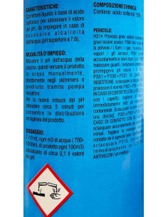 CORRETTORE LIQUIDO PH MENO 1KG PER PISCINA su TreG Ingrosso