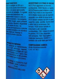 PASTIGLIE TRICLORO 90 1KG PER PISCINA su TreG Ingrosso