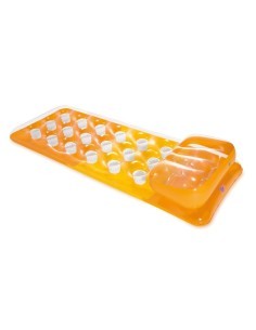 Materassino gonfiabile Intex 18 Buchi, cuscino integrato, colorato, mare, piscina, divertimento estivo