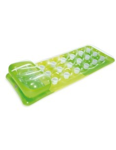 Materassino gonfiabile Intex 18 Buchi, cuscino integrato, colorato, mare, piscina, divertimento estivo