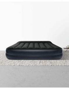 Materasso gonfiabile Intex Classic, cuscino incorporato, tecnologia Fiber-Tech, pompa elettrica, letto portatile, 272 kg