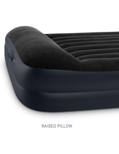 Materasso gonfiabile Intex Classic, cuscino incorporato, tecnologia Fiber-Tech, pompa elettrica, letto portatile, 272 kg