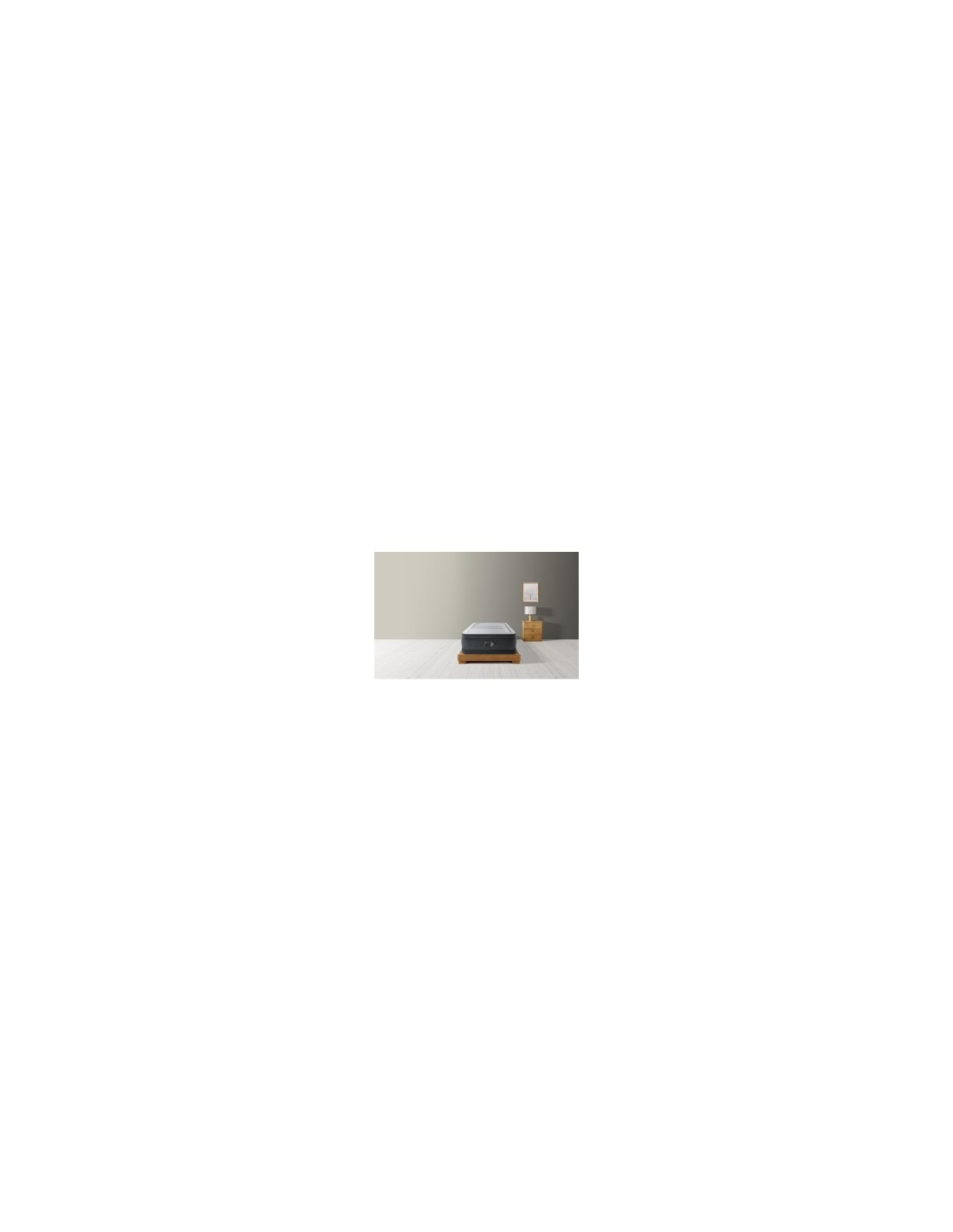 Materasso gonfiabile singolo, Intex 64412ND, Comfort Plush Elevated, 99x191x46 cm, pompa elettrica integrata, PVC resistente