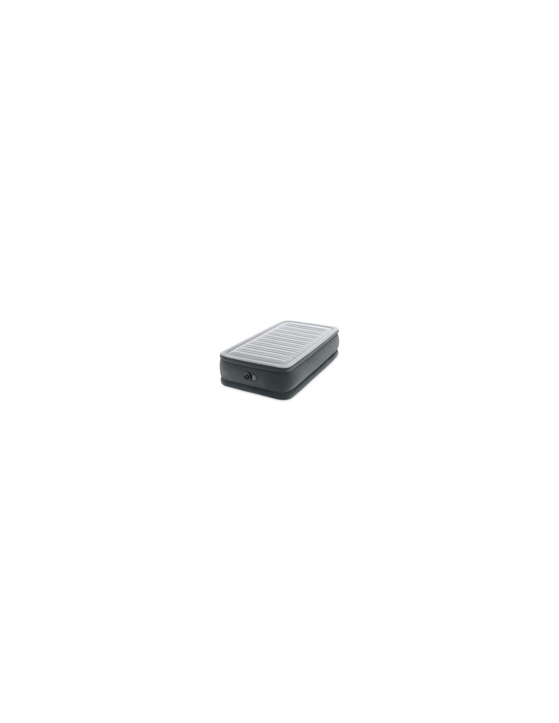 Materasso gonfiabile singolo, Intex 64412ND, Comfort Plush Elevated, 99x191x46 cm, pompa elettrica integrata, PVC resistente