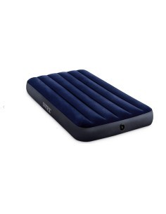 Materasso Mezza Piazza Classic Downy Intex 76x191x25 cm, singolo, morbido floccato, camping, resistente e confortevole