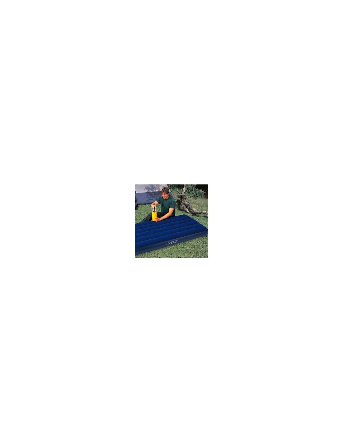 Materasso Mezza Piazza Classic Downy Intex 76x191x25 cm, singolo, morbido floccato, camping, resistente e confortevole