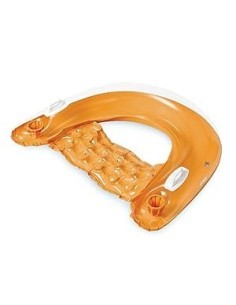 Poltrona gonfiabile Sit'n Float Intex , relax piscina, vinile resistente, portabibita, schienale, braccioli, estate