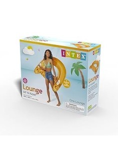 Poltrona gonfiabile Sit'n Float Intex , relax piscina, vinile resistente, portabibita, schienale, braccioli, estate