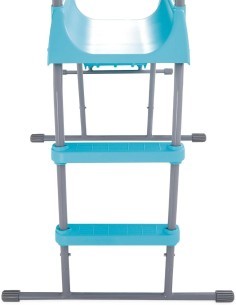 Scivolo da giardino per bambini, Intex 44106, acciaio e plastica, azzurro, robusto, 196x84x119 cm, età 3-10 anni