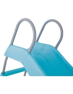 Scivolo da giardino per bambini, Intex 44106, acciaio e plastica, azzurro, robusto, 196x84x119 cm, età 3-10 anni