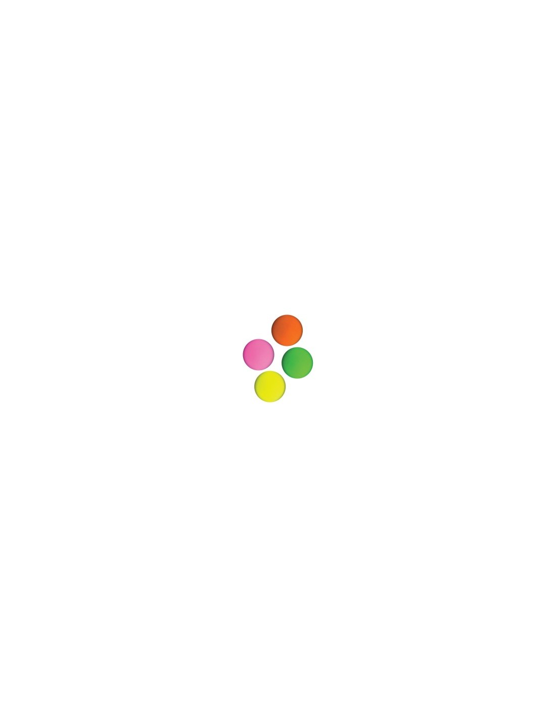 CONF 4 PALLINE 704100036 FLUO PER RACCHETTONI