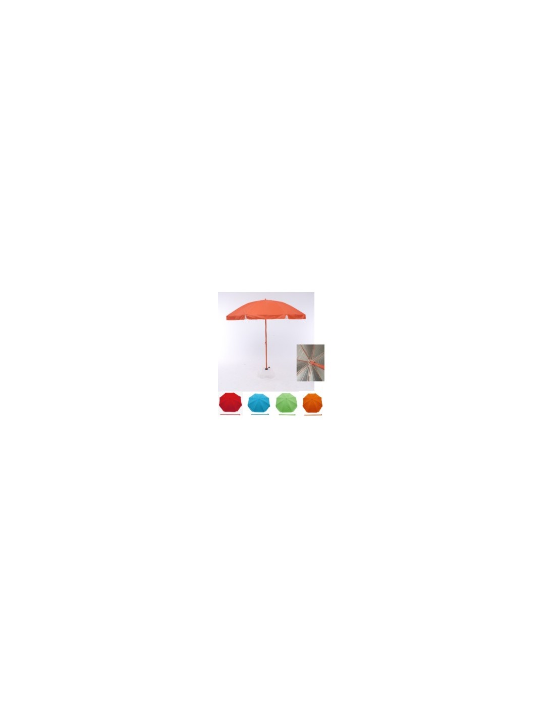 OMBRELLONE BU862 VIAREGGIO 200/8 OXFORD TINTA UNITA (base non inclusa)