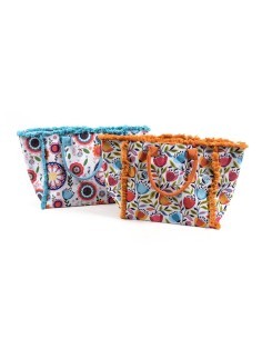 BORSA 08882 TESSUTO TESSUTO 36X31X20CM ASSORTITO