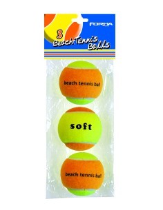 CONFEZIONE 3 PEZZI PALLINE DA BEACH TENNIS 203133 BEACH ART