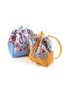 BORSA 08875 TESSUTO 40X30X15CM ASSORTITO