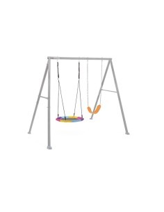 Altalena Intex 44126 con Seggiolino e Dondolo Nido Grigio