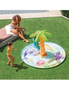 Piscina Gonfiabile Palma con Spruzzo 173x104 cm Intex
